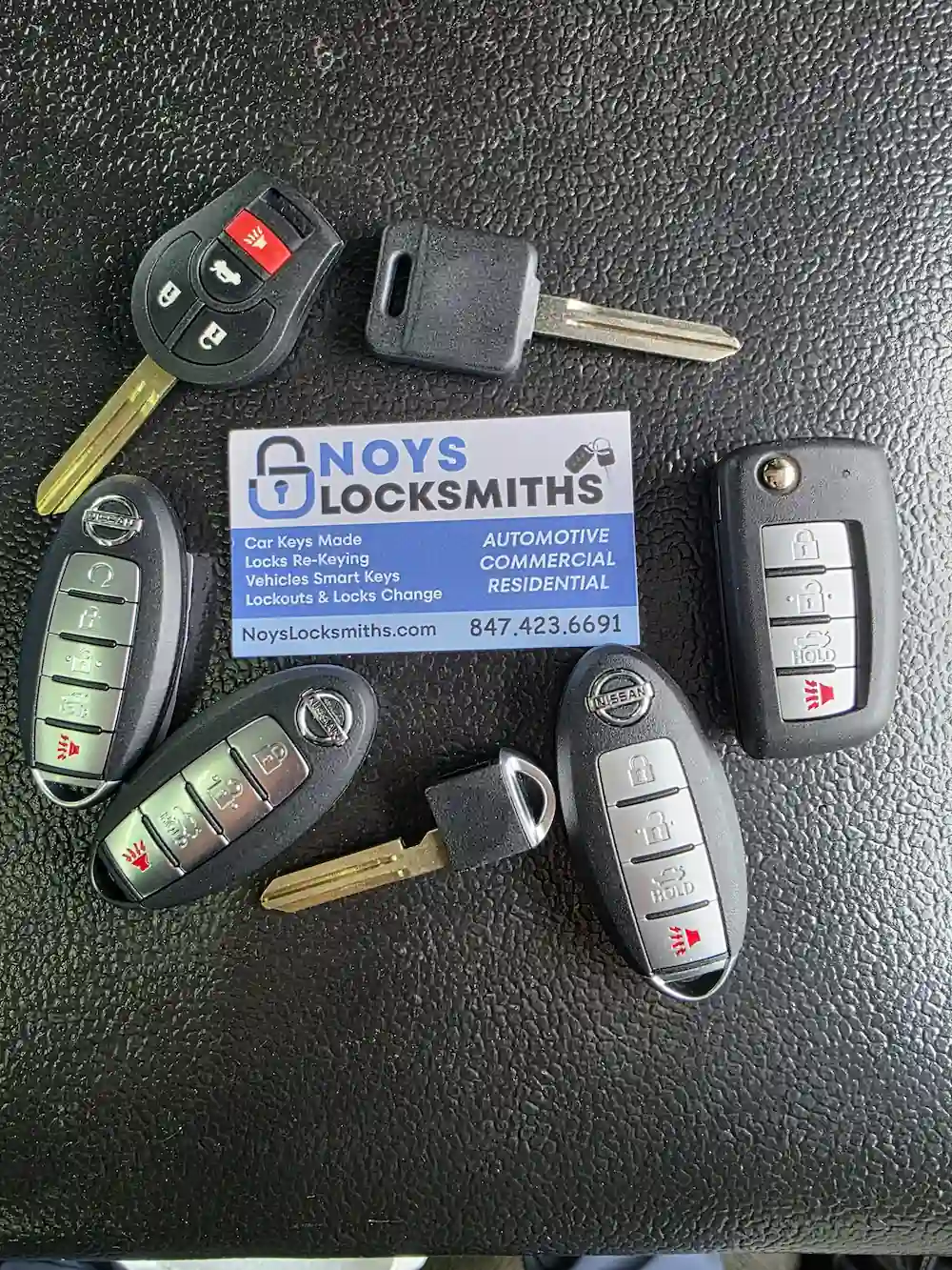 Nissan car key replacement mobile locksmith